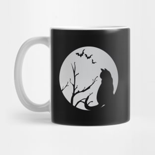 its the most wonderful time of the year black cat Halloween moon version Mug